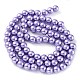 Baking Painted Pearlized Glass Pearl Round Bead Strands(HY-Q330-8mm-27)-5