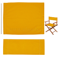 Cloth Chair Replacement, with 2 Wood Sticks, for Director Chair, Makeup Chair Seat and Back, Gold, 195~420x530x5~6mm(FIND-WH20018-08C)