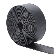 4M Flat Imitation Leather Cord, for Bag Strap Making, Black, 40x1.8mm, about 4.37 Yards(4m)/Roll(LC-WH0011-03C-01)