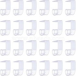 Nbeads Table Cover Tablecloth Clips, Table Skirting Clips, with Hook and Loop at The Back Side, Clear, 63x44x25mm, 24pcs/set(AJEW-NB0002-32)
