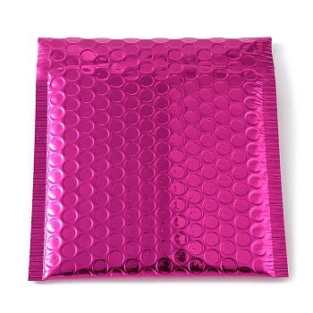 Polyethylene & Aluminum Laminated Films Package Bags, Bubble Mailer, Padded Envelopes, Rectangle, Camellia, 17~18x15x0.6cm