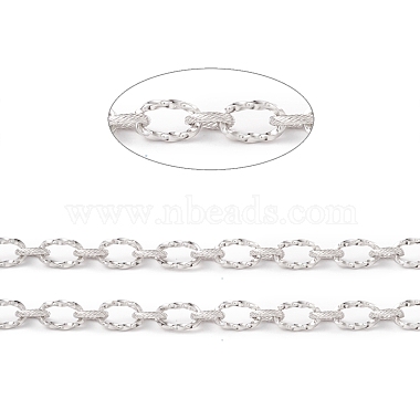 304 Stainless Steel Twist Oval Link Chains(CHS-E022-01P)-4