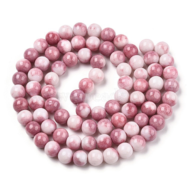 brins de perles rondes en verre craquelé opaque(GLAA-T031-10mm-01I)-3