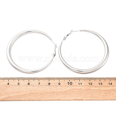 304 Stainless Steel Hoop Earrings(EJEW-Z093-01P-01)-5