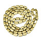 Electroplate Non-magnetic Synthetic Hematite Beads Strands(G-S352-65B-01)-2