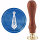 Brass Wax Seal Stamp with Handle(AJEW-WH0184-0826)-1