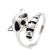 эмалированное открытое кольцо-манжета с изображением енота(PW23031603738)-3