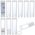 Column Plastic Coin Collections, with Sponge, Coin Storaging Bottles, Clear, 29x102mm, Inner Diameter: 25mm(CON-WH0115-05B)