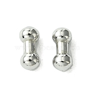 304 Stainless Steel Findings, Dumbbell, Stainless Steel Color, 6.5x3mm(STAS-Q321-07P)