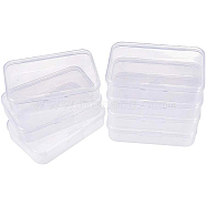 Plastic Bead Containers, Cuboid, Clear, 8.8x5.8x2cm, 12pcs, Carton: 20x13x8cm(CON-BC0004-11)