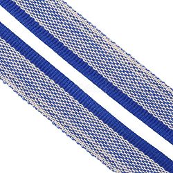 Polyester Book Headbands, for Book Binding Decoration, Marine Blue, 1/2 inch(13~15x1mm)(OCOR-WH0068-65M)