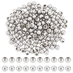 150Pcs 202 Stainless Steel Cord End Caps, Memory Wire End Caps, Round, Stainless Steel Color, 5x2mm, Hole: 2mm(STAS-DC0008-27)