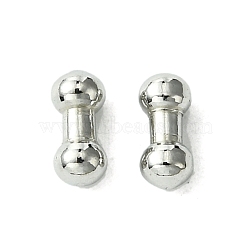 Non-Tarnish 304 Stainless Steel Findings, Dumbbell, Stainless Steel Color, 6.5x3mm(STAS-Q321-07P)