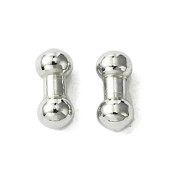 304 Stainless Steel Findings, Dumbbell, Stainless Steel Color, 6.5x3mm