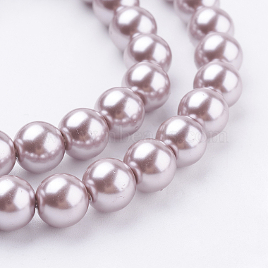 Eco-Friendly Glass Pearl Beads Strands(HY-A008-8mm-RB017)-3