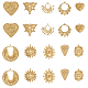20Pcs 10 Style Brass Pendants(KK-CA0002-35)-1