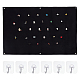1Pc Nylon Tactical Hook and loop Fastener Patch Hanging Display Board with Eyelets(AJEW-OC0005-81A)-1