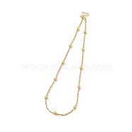 Rack Plating Brass Satellite Chain Necklace for Women, Lead Free & Cadmium Free, Real 18K Gold Plated, 16.93 inch(43cm)(NJEW-F304-01G)