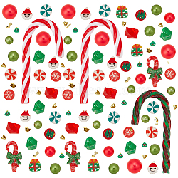 Christmas Theme Vase Fillers , Mixed Color, 4.5~79.5x4.5~37x0.6~13.5mm, Hole: 1.5~1.6mm(DIY-SC0025-55)