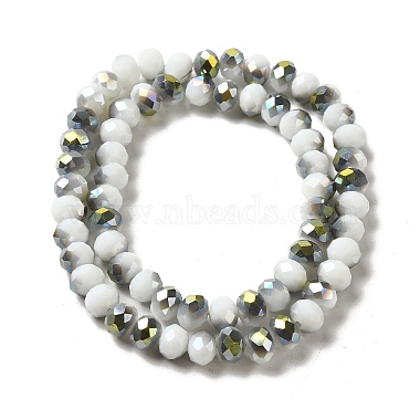 Chapelets de perles en rondelles facettées en verre électrolytique(EGLA-D020-8x5mm-M3)-2