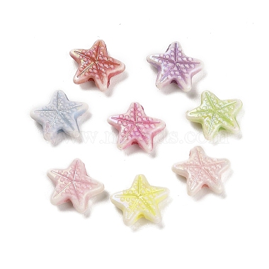 Mixed Color Starfish Plastic Beads