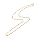 Brass Figaro Chains Necklace for Women(NJEW-P265-28G)-2