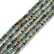 Brins de perles turquoises africaines naturelles (jaspe)(G-F717-02A)-1