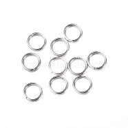 304 Stainless Steel Jump Rings, Open Jump Rings, Stainless Steel Color, 26 Gauge, 3x0.4mm, Inner Diameter: 2.2mm(A-STAS-N0014-71P-3mm)