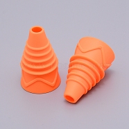 Silicone Reusable Fruit Fly Traps, for Capturing Skeeter, Orange, 5.4x3.3cm(SIL-WH0003-02B)