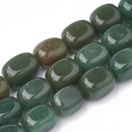 Natural Green Aventurine Beads Strands, Tumbled Stone, Nuggets, 18~19x13~15x13~15mm, Hole: 1mm, about 22pcs/strand, 16.14 inch(G-S299-77)