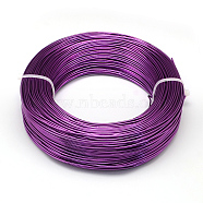 Aluminum Wire, Bendable Metal Craft Wire, Flexible Craft Wire, for Beading Jewelry Craft Making, Dark Violet, 15 Gauge, 1.5mm, 100m/500g(328 Feet/500g)(AW-S001-1.5mm-11)