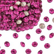 Preciosa&reg MAXIMA Crystal Round Stones, Czech Crystal, Dura Foiling, Round(431 11 615 Chaton), 70350 Fuchsia, SS39(8.15~8.4mm)(X-PRC-RBSS39-70350)