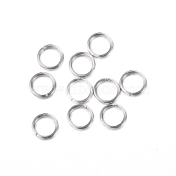 Tarnish Resistant 304 Stainless Steel Jump Rings, Open Jump Rings, Stainless Steel Color, 26 Gauge, 3x0.4mm, Inner Diameter: 2.2mm(A-STAS-N0014-71P-3mm)