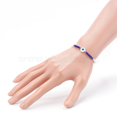 Verre à facettes perles bracelets extensibles(BJEW-JB05985-02)-4