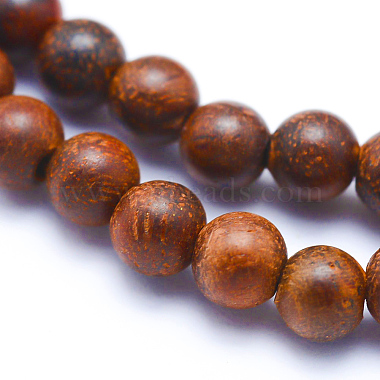 Natural Rosewood Beads Strands(WOOD-P011-06-6mm)-6