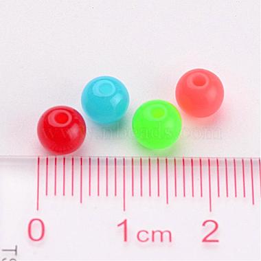 Perles en acrylique fluorescente(X-MACR-R517-6mm-M)-4