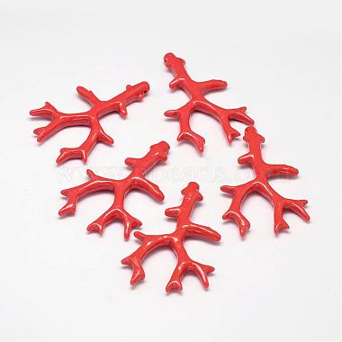 Branch Dyed Synthetical Coral Big Pendants(CORA-L041-01)-2