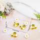 10Pcs 2 Style Food Grade Eco-Friendly Silicone Beads(SIL-SC0001-08)-7