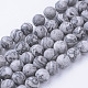 Chapelets de perles en pierre de carte/pierre picasso/picasso jasper naturelles (G-G735-27F-8mm)-1