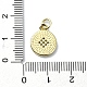Star Theme Brass Micro Pave Clear Cubic Zirconia Pendants(KK-H475-52G-04)-3