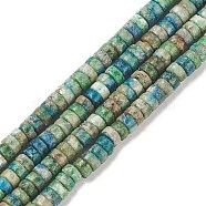 Natural Chrysocolla Beads Strands, Heishi Beads, Flat Round/Disc, 4x2.50mm,Hole:0.70mm(X-G-H230-48)
