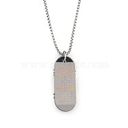 201 Stainless Steel Chain, Zinc Alloy Pendant NeckLaces, Scooter, Stainless Steel Color, 23.43 inch(59.5cm)(NJEW-C034-27P)