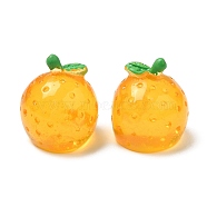 Semi-stereoscopic Transparent Resin Cabochons, Fruit, Orange, 18x16mm(RESI-G072-01H)
