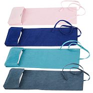 4Pcs 4 Colors Double-Sided Velvet Tarot Cards Storage Bags, Tarot Desk Storage Holder, Mixed Color, 40.5x13cm, 1pc/color(ABAG-CN0001-03)