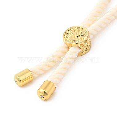 серебряные браслеты из витого нейлонового шнура(DIY-B066-03G-20)-3