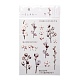 Flower Pattern Waterproof Self Adhesive Hot Stamping Stickers(DIY-I063-09)-1