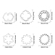 chgcraft 120pcs 6 styles anneaux de liaison en alliage de style tibétain(FIND-CA0007-42)-2