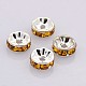 Brass Rhinestone Spacer Beads(RB-A014-Z5mm-17S-NF)-1