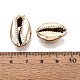 Electroplated Natural Cowrie Shell Beads(BSHE-O017-13KCG-01)-3