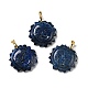 Natural Lapis Lazuli Pendants(G-E043-01B-04G)-1